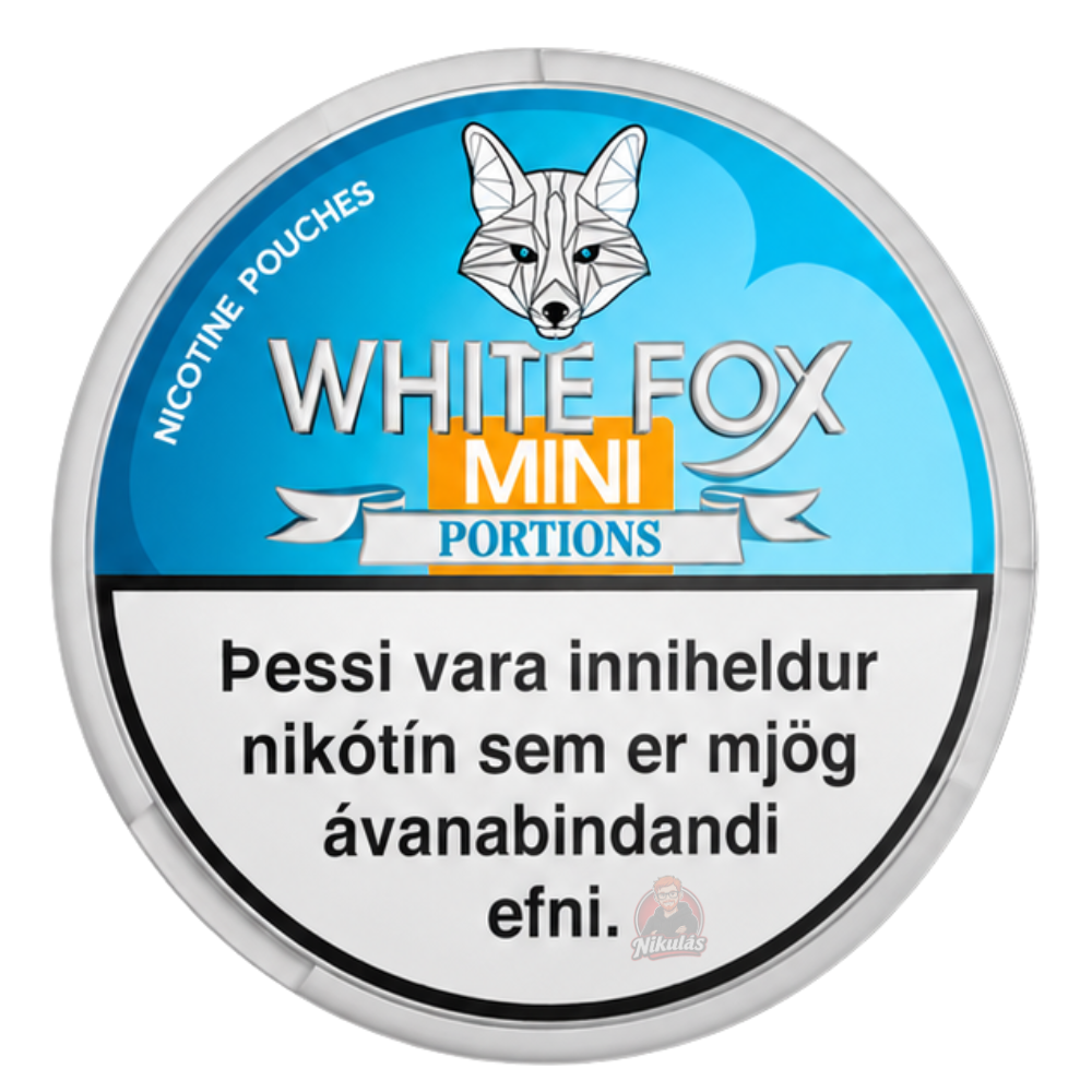 White Fox Mint MINI – nikótínpúðar vöru mynd