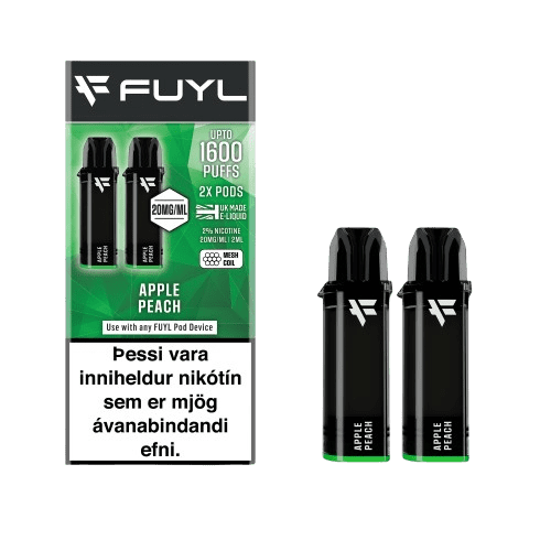 Fuyl 2x Áfylling Apple Peach – vara vöru mynd