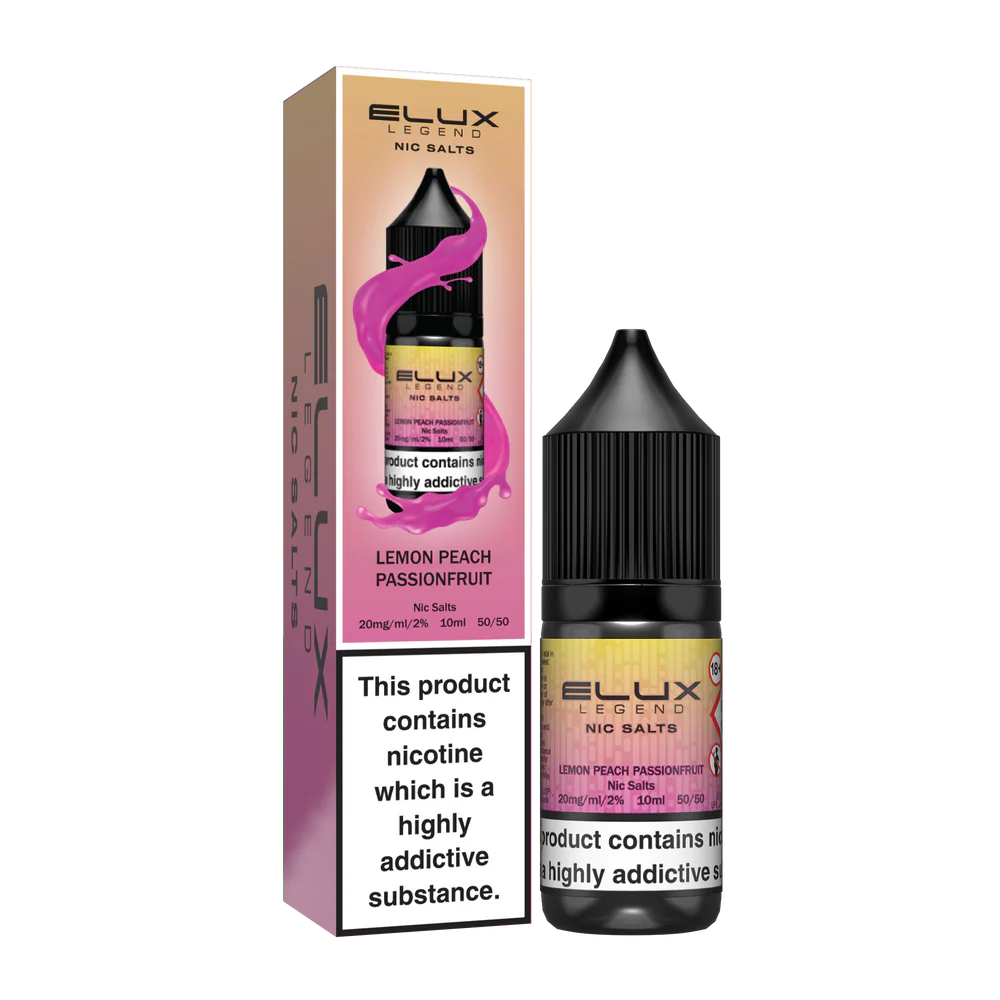 Lemon Peach Passionfruit Elux Nic Salts 10ML – vara vöru mynd
