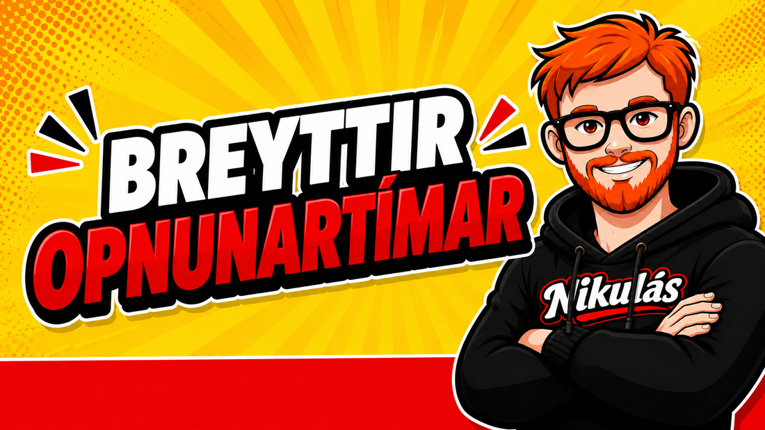 Breyttir opnunartímar ⏰