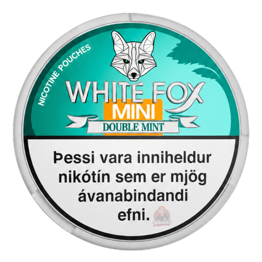 White Fox Double Mint MINI – nikótínpúðar vöru mynd