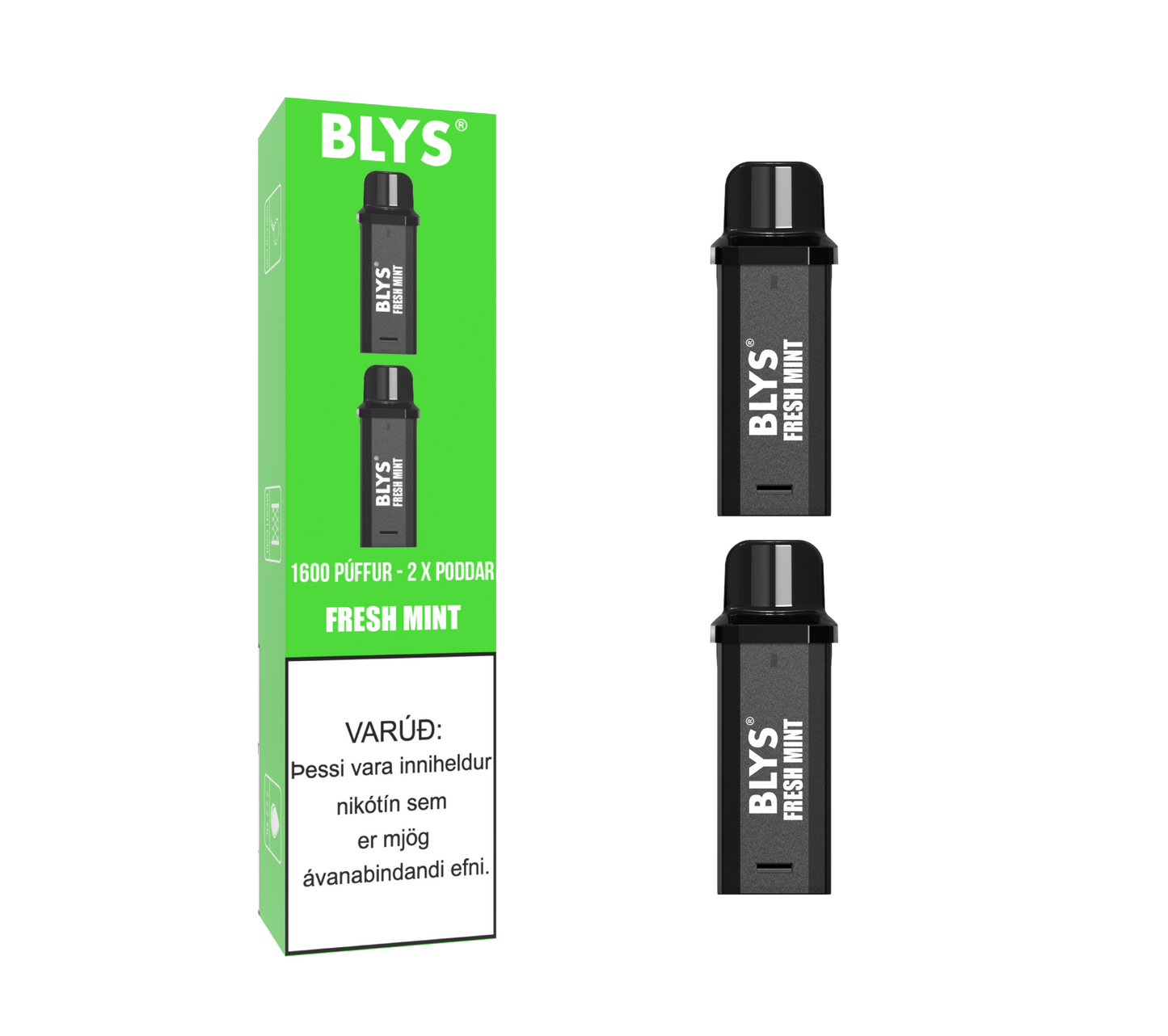 Blys 2x Áfylling Fresh Mint – vape vökvi vöru mynd