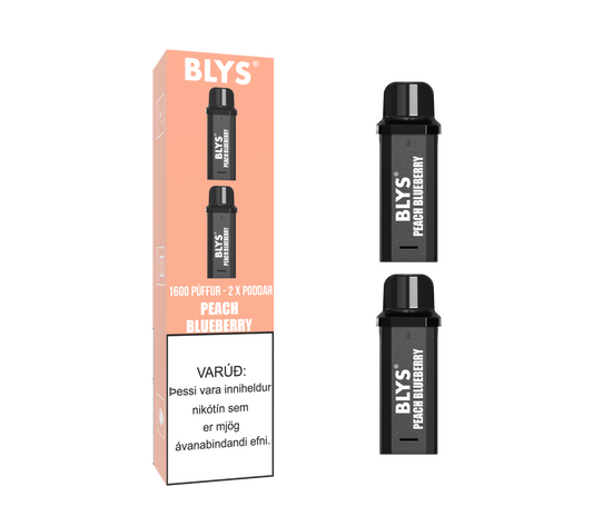 Blys 2x Áfylling Peach Blueberry – vape vökvi vöru mynd