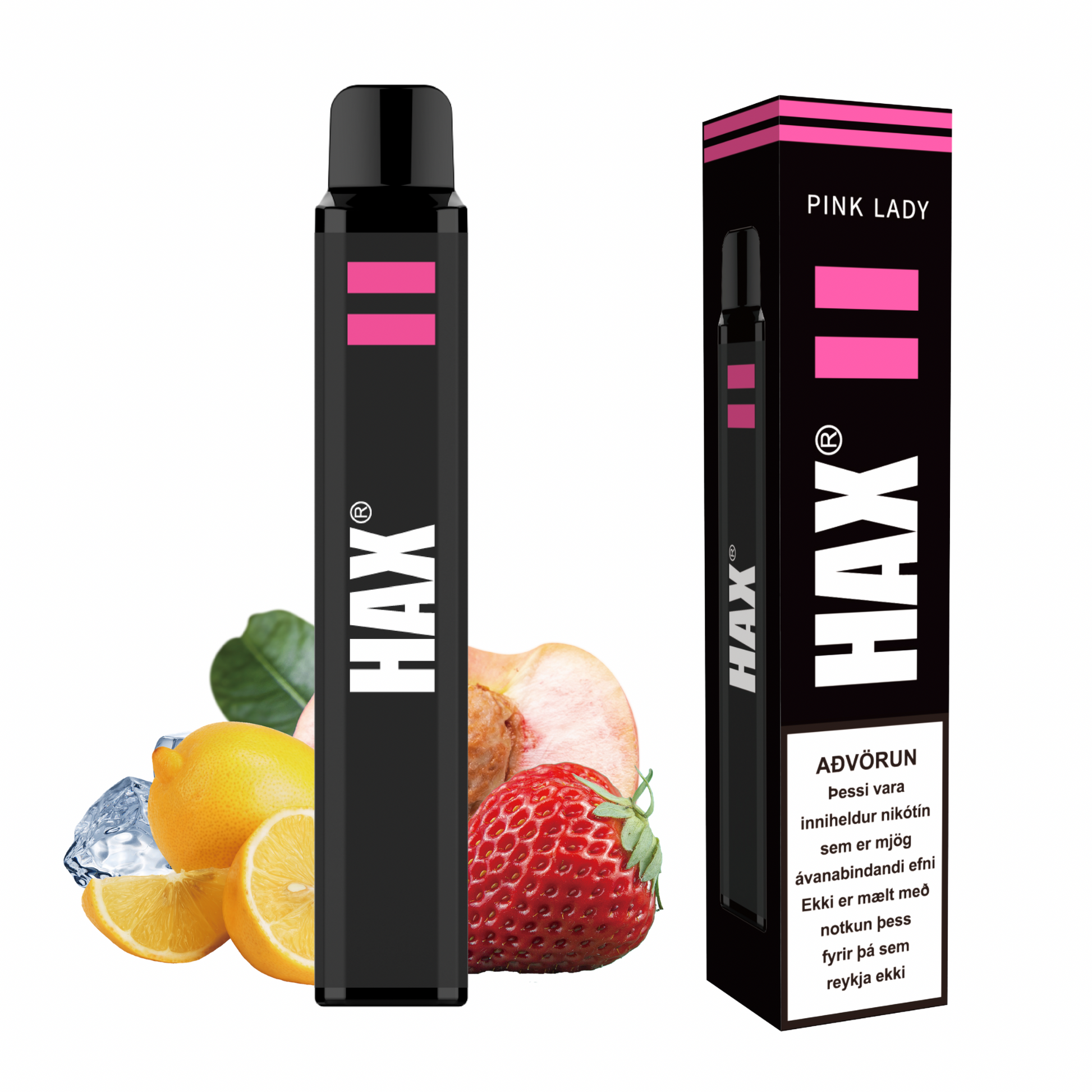 Pink Lady HAX 800 Puffs 🍋🍓 – rafretta og vape búnaður vöru mynd