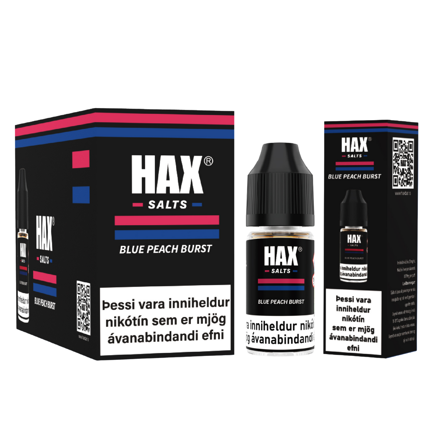 Blue Peach Burst - HAX 10ML Vökvi – vape vökvi vöru mynd