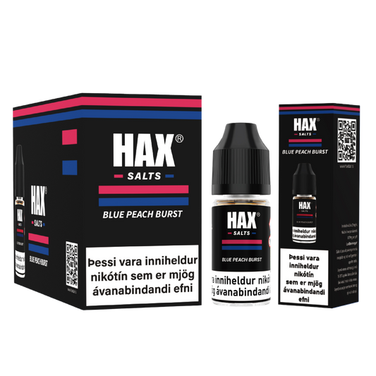 Blue Peach Burst - HAX 10ML Vökvi – vape vökvi vöru mynd