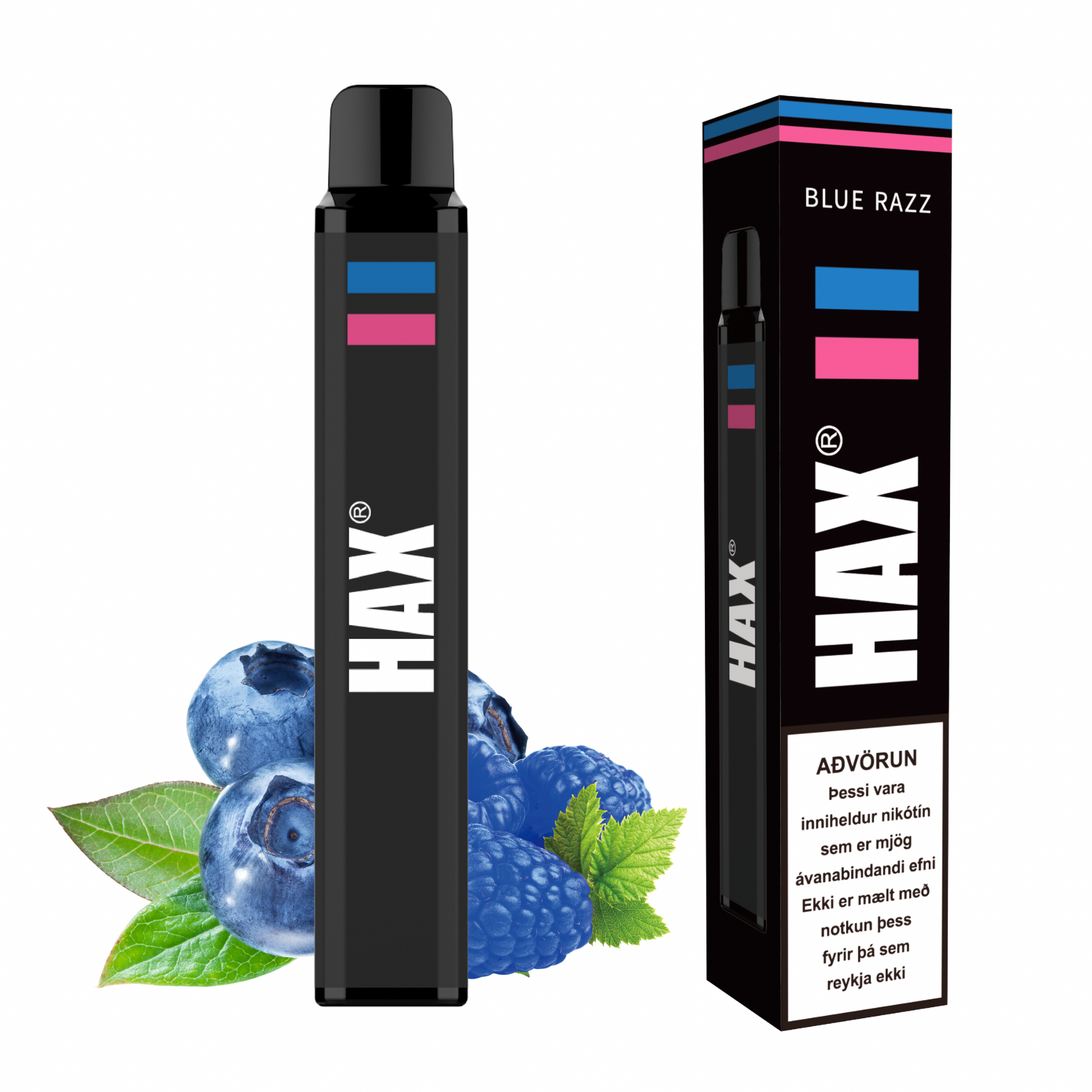 Blue Razz HAX 800 Puffs 🫐 – rafretta og vape búnaður vöru mynd