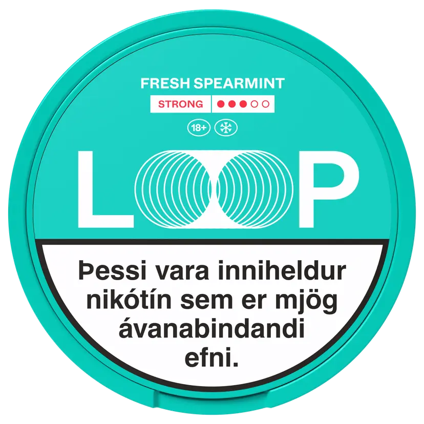 LOOP Fresh Spearmint Strong – nikótínpúðar vöru mynd