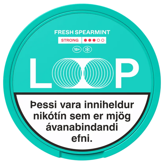 LOOP Fresh Spearmint Strong – nikótínpúðar vöru mynd