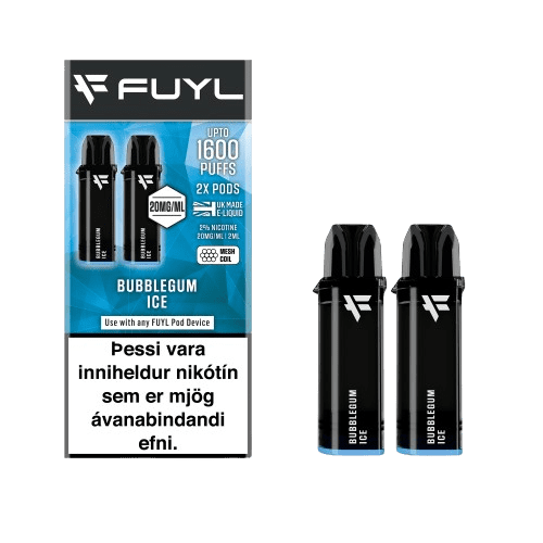 Fuyl 2x Áfylling Bubblegum ICE – vara vöru mynd