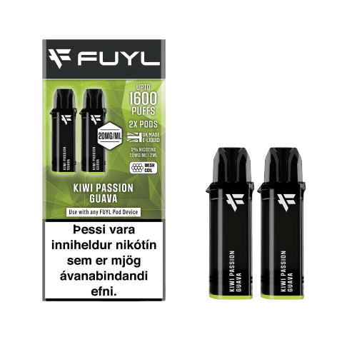 Fuyl 2x Áfylling Kiwi Passion Guava – vara vöru mynd