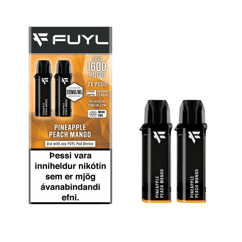 Fuyl 2x Áfylling Pineapple Peach Mango – vara vöru mynd