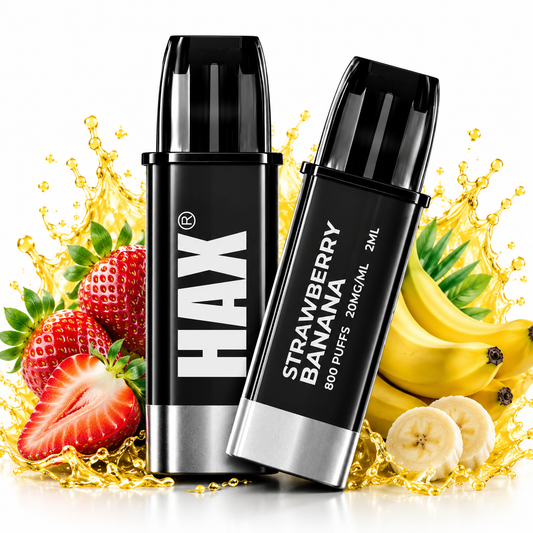 STRAWBERRY BANANA CB800 PUFFS (2X ÁFYLLINGAR)