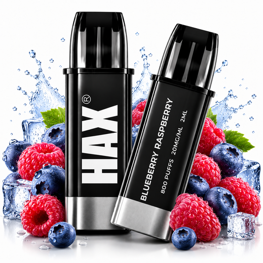 BLUEBERRY RASPBERRY CB800 PUFFS (2X ÁFYLLINGAR)