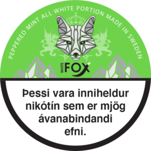 White Fox Peppered Mint – nikótínpúðar vöru mynd