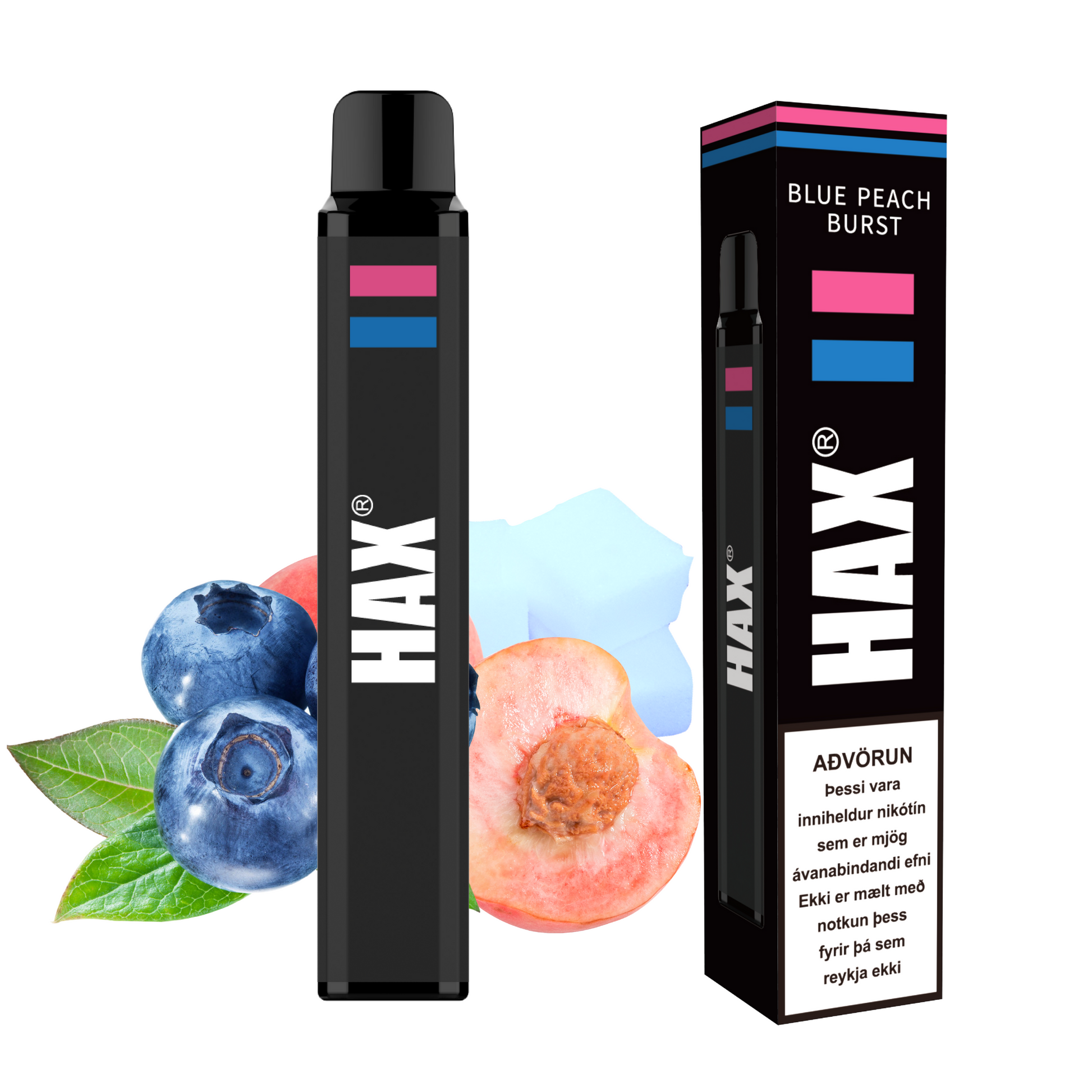 Blue Peach Burst HAX 800 Puffs🍑🫐🍭 – rafretta og vape búnaður vöru mynd