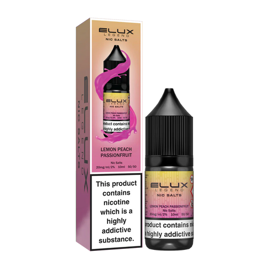Lemon Peach Passionfruit Elux Nic Salts 10ML – vara vöru mynd