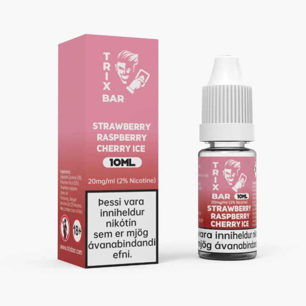 Strawberry Raspberry Cherry ICE Trix Salts 10ML – rúllupappír vöru mynd