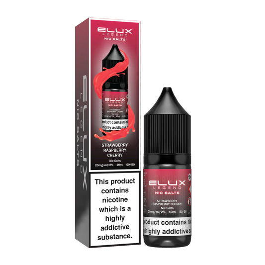 Strawberry Raspberry Cherry Elux Nic Salts 10ML – rúllupappír vöru mynd