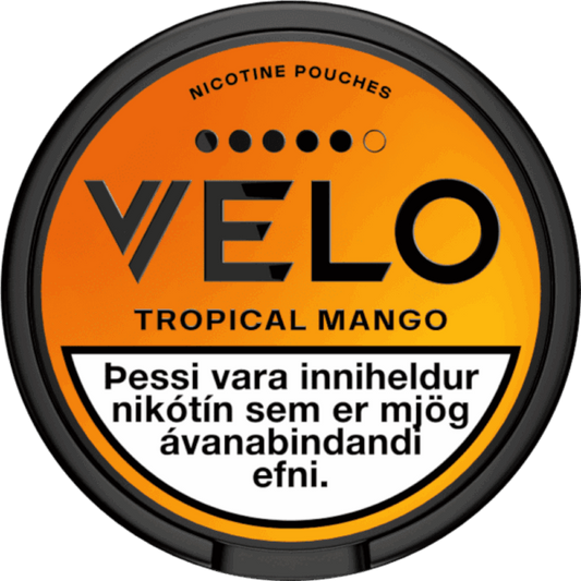 VELO Tropical Mango ••••• – nikótínpúðar vöru mynd